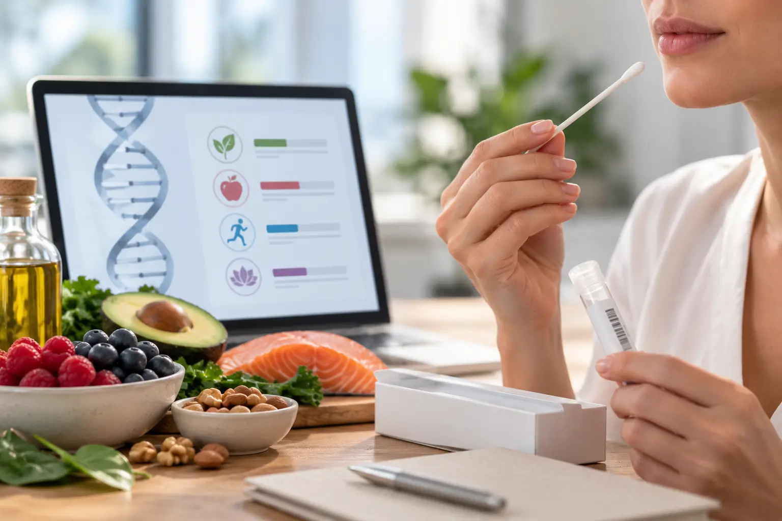 Test del DNA con tampone salivare per analisi nutrigenetica